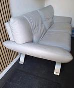 Leren bank. Moet voor vrijdag weg, Huis en Inrichting, Ophalen, Gebruikt, Driepersoons, 75 tot 100 cm