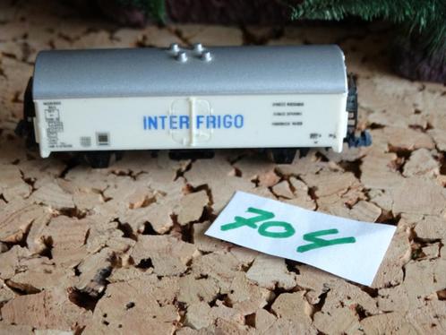 N-Spoor, Lima, Koelwagen, , 2-assig, wit, ́Interfrigo ́, Hobby en Vrije tijd, Modeltreinen | N-Spoor, Zo goed als nieuw, Wagon