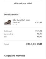 Nike Dunk High Moon Fossil - Maat 41 - ZGAN!, Kleding | Heren, Schoenen, Ophalen, Zo goed als nieuw, Bruin, Sneakers of Gympen