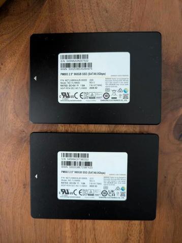 2x Samsung PM883 960GB SSD beschikbaar voor biedingen