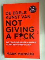 De Edele Kunst van Not Giving a F*ck, Gelezen, Mark Manson, Ophalen of Verzenden, Ontwikkelingspsychologie