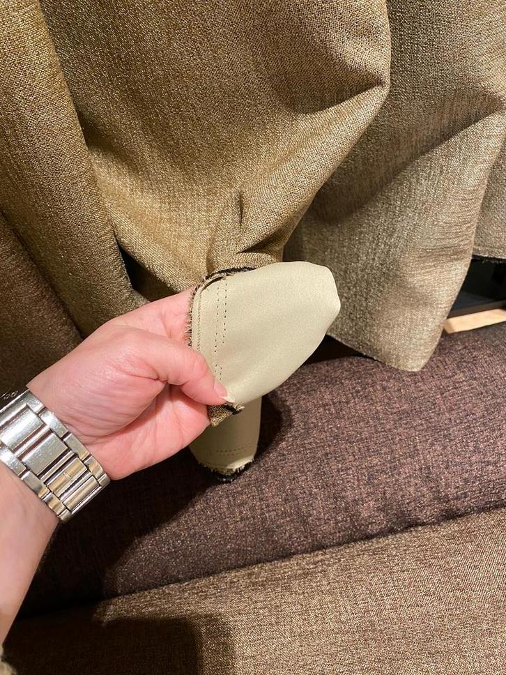 Egger Gordijnstof - Diverse Kleuren & Lengtes, Huis en Inrichting, Stoffering | Gordijnen en Lamellen, Nieuw, 200 cm of meer, Beige