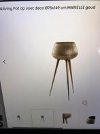 Light & Living pot op voet marielle goud, Ophalen, Nieuw, Minder dan 100 cm
