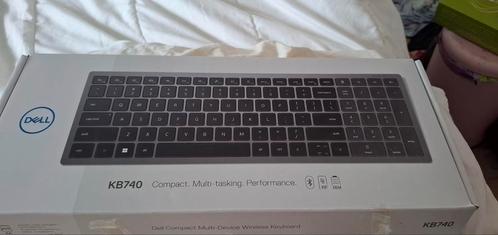 Dell KB740 Compact Draadloos Toetsenbord - Nieuw in doos, Computers en Software, Toetsenborden, Nieuw, Qwerty, Draadloos, Multimediatoetsen