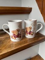 2x Beren mok porselein, Huis en Inrichting, Keuken | Servies, Ophalen of Verzenden, Zo goed als nieuw, Overige stijlen, Kop(pen) en/of Schotel(s)
