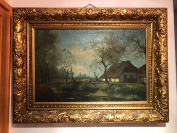 Groot olieverfschilderij aangeboden, gesign. J Lievens beschikbaar voor biedingen