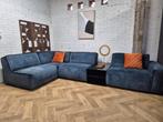 Hoekbank | Ribstof | Elementen, Ophalen of Verzenden, Zo goed als nieuw, 150 cm of meer, Vierpersoons of meer