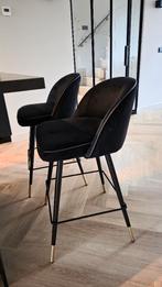 2 counter stoelen zwart eichholtz Nieuw!, Twee, Zwart, Ophalen of Verzenden, Hotel chique