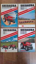 4 folders  SHIBAURA minitractor, trekker, tractor, Ophalen of Verzenden, Zo goed als nieuw, Folder