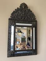 Brocante oude spiegel van koper ( Latoen), Ophalen, Rechthoekig, Minder dan 50 cm, Minder dan 100 cm