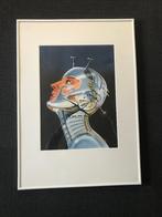 Kunstwerk schilderij/tekening Future Space 71x51cm, Antiek en Kunst, Ophalen of Verzenden