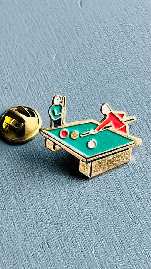 Biljart pin, Verzamelen, Speldjes, Pins en Buttons, Zo goed als nieuw, Ophalen of Verzenden