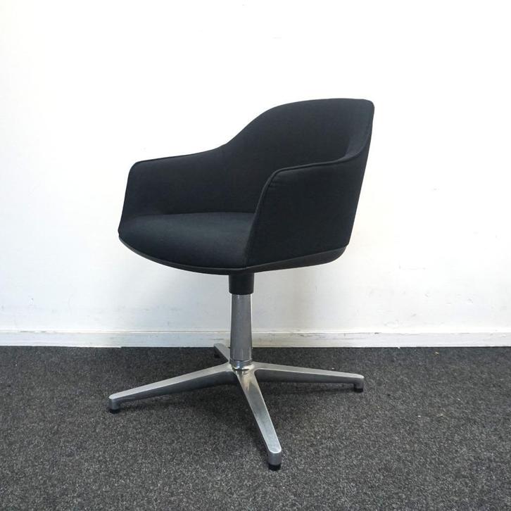 Vitra Softshell Design Stoelen | Vergaderstoel | Zwarte Stof, Huis en Inrichting, Stoelen, Gebruikt, Vijf, Zes of meer stoelen