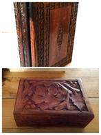 Oude kistjes hout uitgesneden en boekvorm, Ophalen of Verzenden