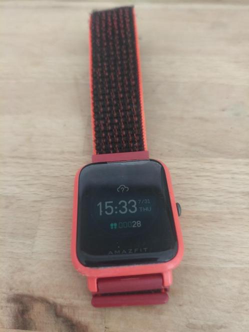 Amazfit Bip, Sieraden, Tassen en Uiterlijk, Smartwatches, Gebruikt, Android, Zwart, Afstand, GPS, Hartslag, Slaap, Snelheid, Stappen