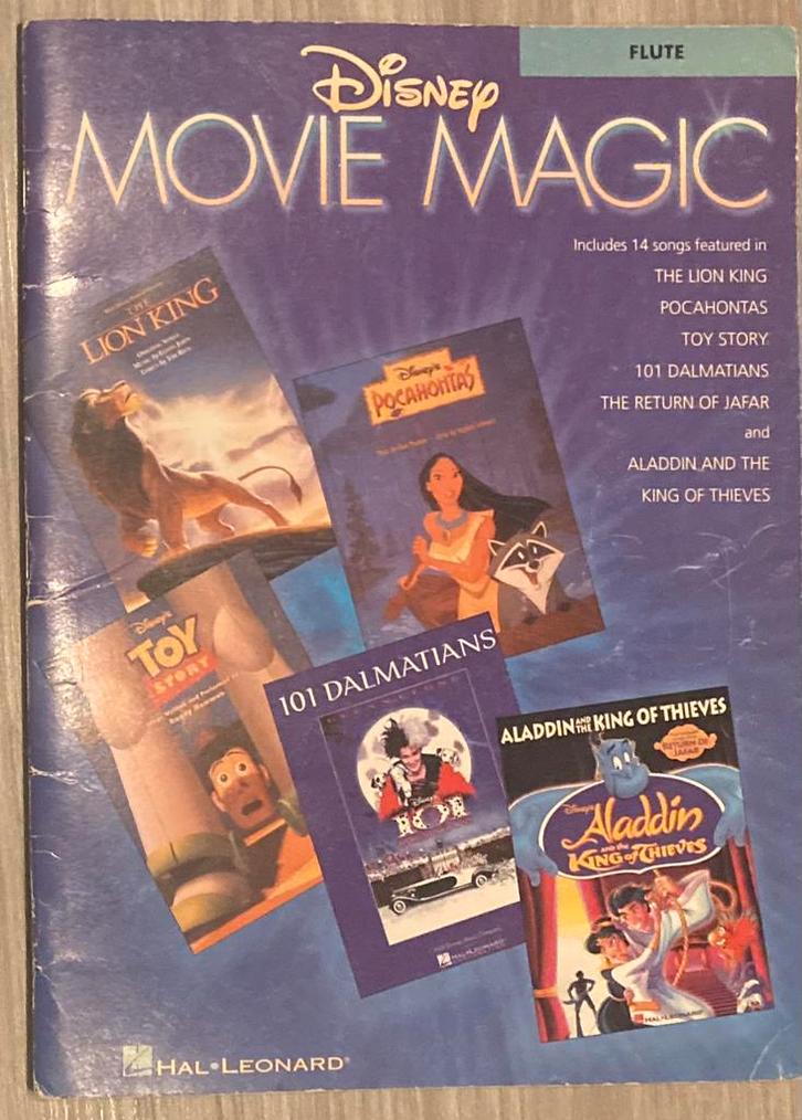 Disney Movie Magic - Flute/Dwarsfluit, Muziek en Instrumenten, Bladmuziek, Zo goed als nieuw, Ophalen of Verzenden