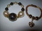 Armbanden Meer kleur Kralen Stenen /Goudkleur magneet Bedel, Overige materialen, Verzenden, Nieuw, Overige kleuren