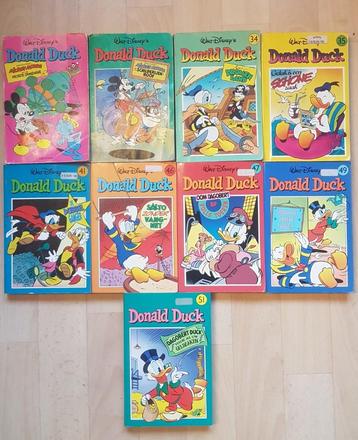 9 Donald Duck pockets/stripboeken beschikbaar voor biedingen