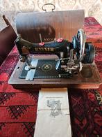 Antieke Kayser Naaimachine met Houten Koffer, Ophalen