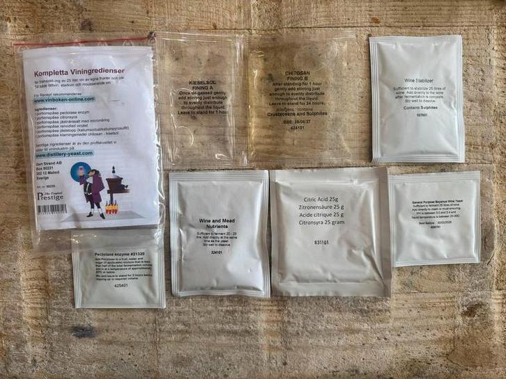 Compleet pakket met ingrediënten om zelf wijn te maken, Verzamelen, Wijnen, Nieuw, Overige typen, Frankrijk, Ophalen of Verzenden