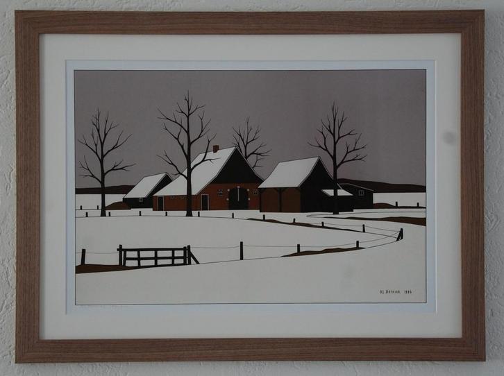 Schilderij  Klaas Bernink, Antiek en Kunst, Kunst | Schilderijen | Klassiek, Ophalen