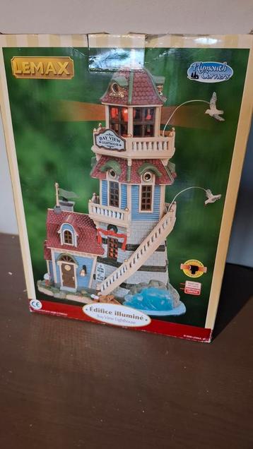 Lemax Bay View Lighthouse voor haven kerstdorp plymouth corn beschikbaar voor biedingen