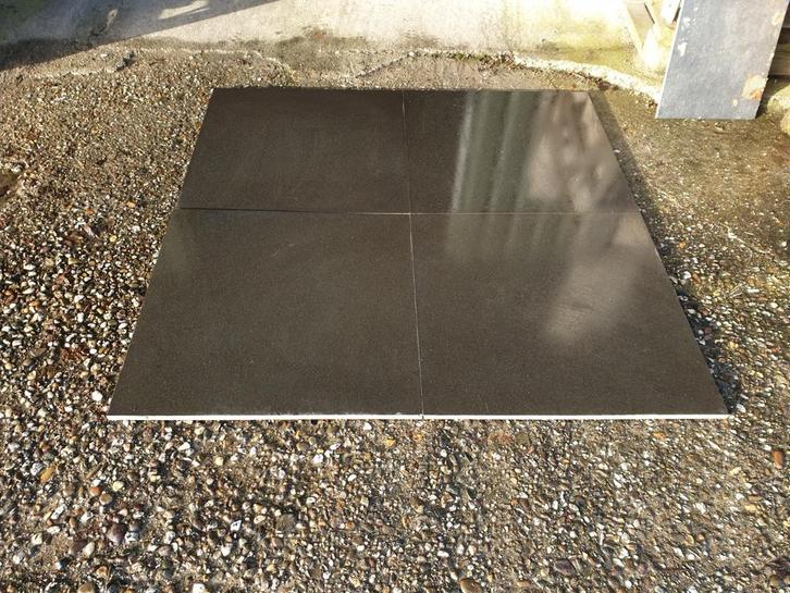 Eerste keus Absolute black graniet vloertegels 60x60cm, Doe-het-zelf en Verbouw, Tegels, Nieuw, Vloertegels, Graniet, 60 cm of meer