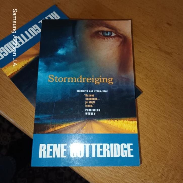 Rene Gutteridge - Stormdreiging (christelijk), Boeken, Thrillers, Gelezen, Nederland, Ophalen of Verzenden