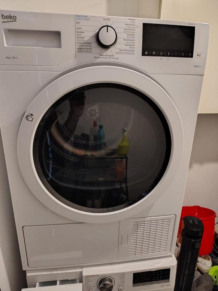 Beko Droger, Witgoed en Apparatuur, Wasdrogers, Gebruikt, Condens, Voorlader, 8 tot 10 kg, 85 tot 90 cm, Energieklasse A of zuiniger