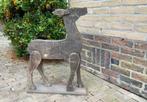 Houten brocante decoratief hert/ree, Ophalen, Gebruikt