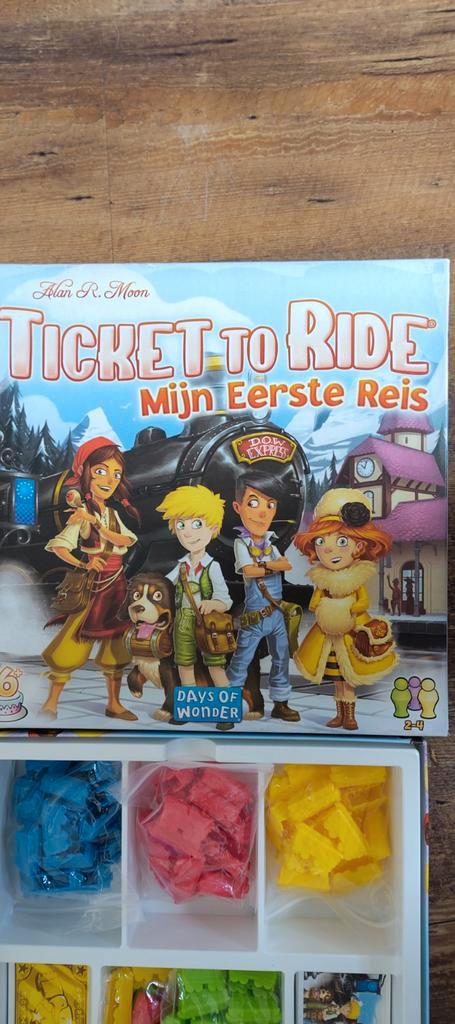 Ticket to Ride: Mijn Eerste Reis - Bordspel, Hobby en Vrije tijd, Gezelschapsspellen | Bordspellen, Zo goed als nieuw, Een of twee spelers