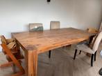 Teakhouten Eettafel - 6-8 persoons, Ophalen, Gebruikt, 100 tot 150 cm, Teakhout