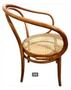 Mooie originele Thonetstoel met webbing-zitting, Ophalen, Gebruikt, Bruin, Thonet