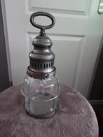 Decoratieve industriële lamp, Ophalen of Verzenden, Zo goed als nieuw, Glas, Minder dan 50 cm