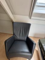Montis Windy Fauteuil - Antraciet Leer, Zo Goed Als Nieuw, Huis en Inrichting, Fauteuils, Ophalen, Minder dan 75 cm, Leer, Zo goed als nieuw
