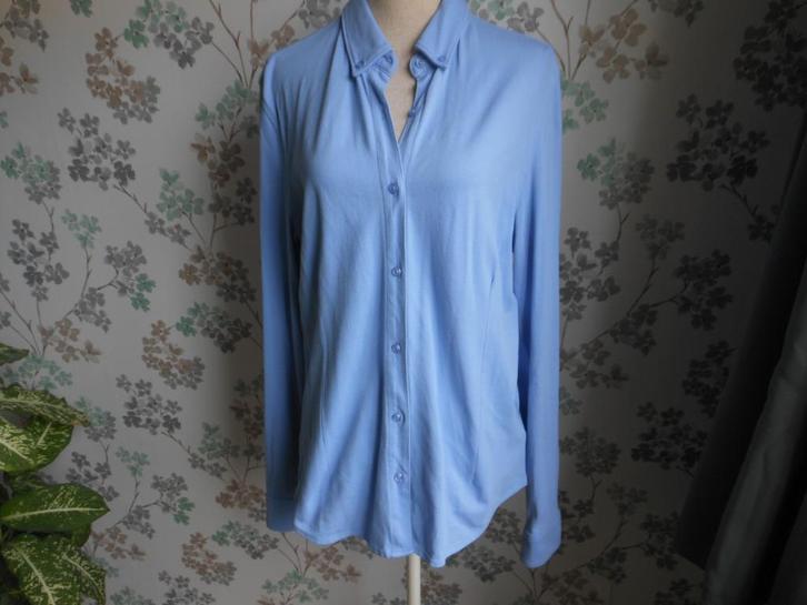 Blouse/vest maat L 95% katoen 5% elastane., Kleding | Dames, Truien en Vesten, Zo goed als nieuw, Maat 42/44 (L), Blauw, Ophalen of Verzenden