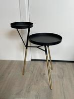bijzettafeltje, Minder dan 55 cm, Gebruikt, Metaal of Aluminium, Rond