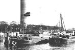 950663	Rotterdam	1960 Euromast wederopbouw	binnenvaartschip, Ophalen of Verzenden, 1940 tot 1960, Gelopen, Zuid-Holland