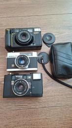 3 analoge camera's Konica C35 MR70, Ophalen of Verzenden, Gebruikt, Compact, Konica