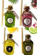 Set van 4x geurstokjes citroengras - rozen citroen bergamot