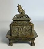 Foo Dog / Phoenix Wierookbrander brons, Antiek en Kunst, Kunst | Niet-Westerse kunst, Ophalen of Verzenden