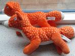 2 x Oranje met witte vos of vosje van Hema zacht velours, Kinderen en Baby's, Speelgoed | Knuffels en Pluche, Ophalen of Verzenden