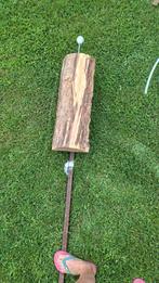 houten wand lamp 2 stuks, Ophalen, Gebruikt