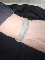 Ik verkoop een zilveren armband en ring met Swarovski-steent, Antiek en Kunst, Ophalen of Verzenden, Zilver