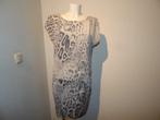 Marccain zijde jurk jaguar print grijs tint mooie pasvorm N4, Maat 38/40 (M), Ophalen of Verzenden, Knielengte, Grijs