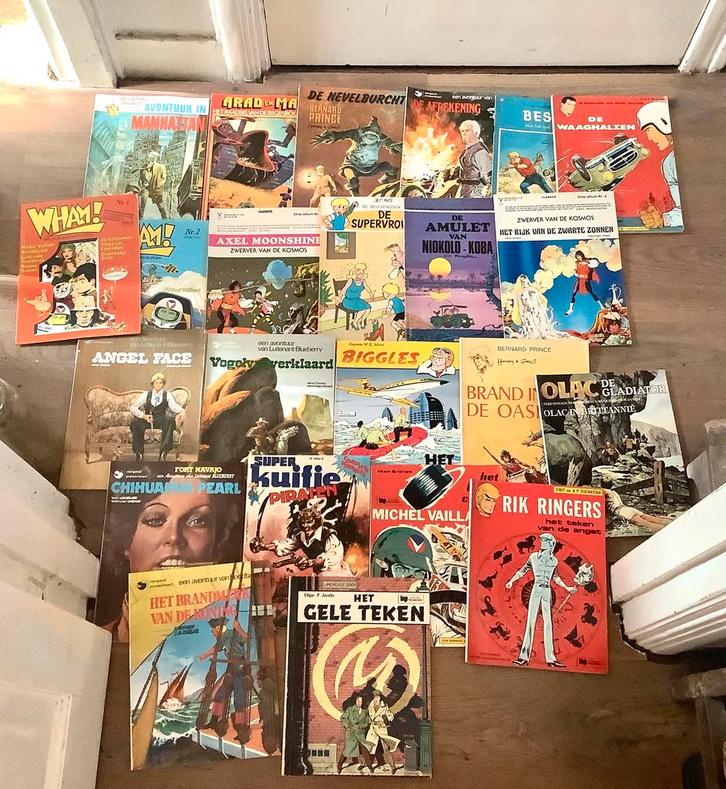Oude stripboeken eind jaren 60 en begin jaren 70 en later., Boeken, Stripboeken, Gelezen, Meerdere stripboeken, Ophalen of Verzenden