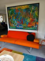 Design bank van Harvink, model ' de Armslag', Ophalen, Gebruikt, 75 tot 100 cm, 200 tot 250 cm