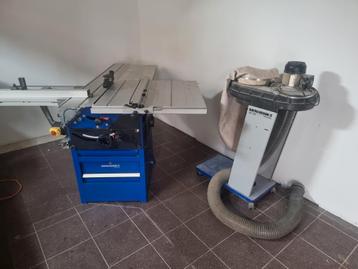 Nette Elektra Beckum zaagtafel met roltafel en afzuiging!! beschikbaar voor biedingen