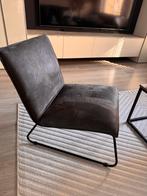 Fauteuil antraciet velvet, Huis en Inrichting, Fauteuils, Ophalen of Verzenden, Minder dan 75 cm, 50 tot 75 cm