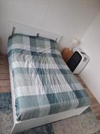 SONGESAND
Bedframe met 2 bedlades, wit, 140x200 cm, Huis en Inrichting, Slaapkamer | Bedden, Ophalen, Wit, Tweepersoons, 140 cm